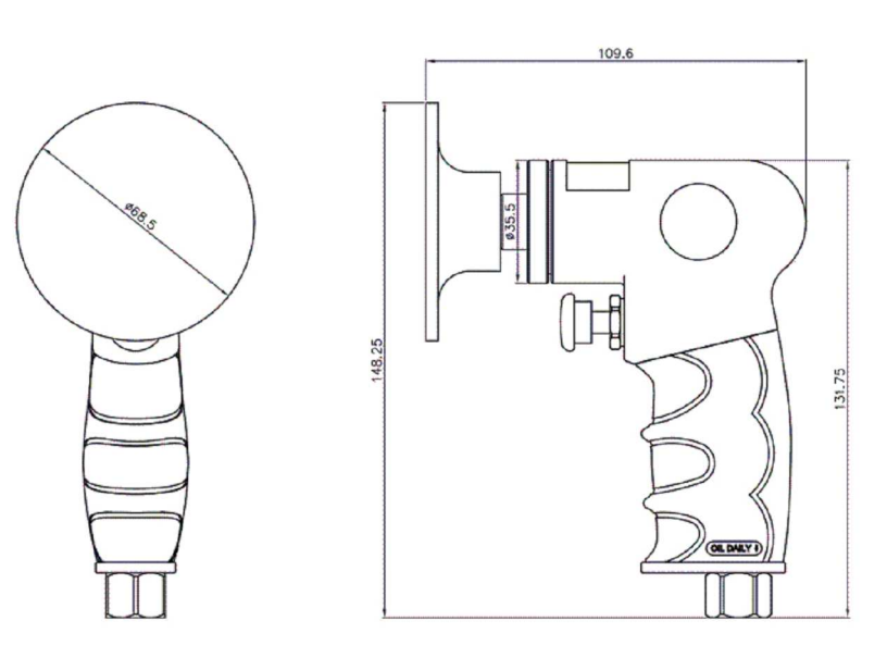 阿特拉斯G2302手枪式握把磨砂机结构图